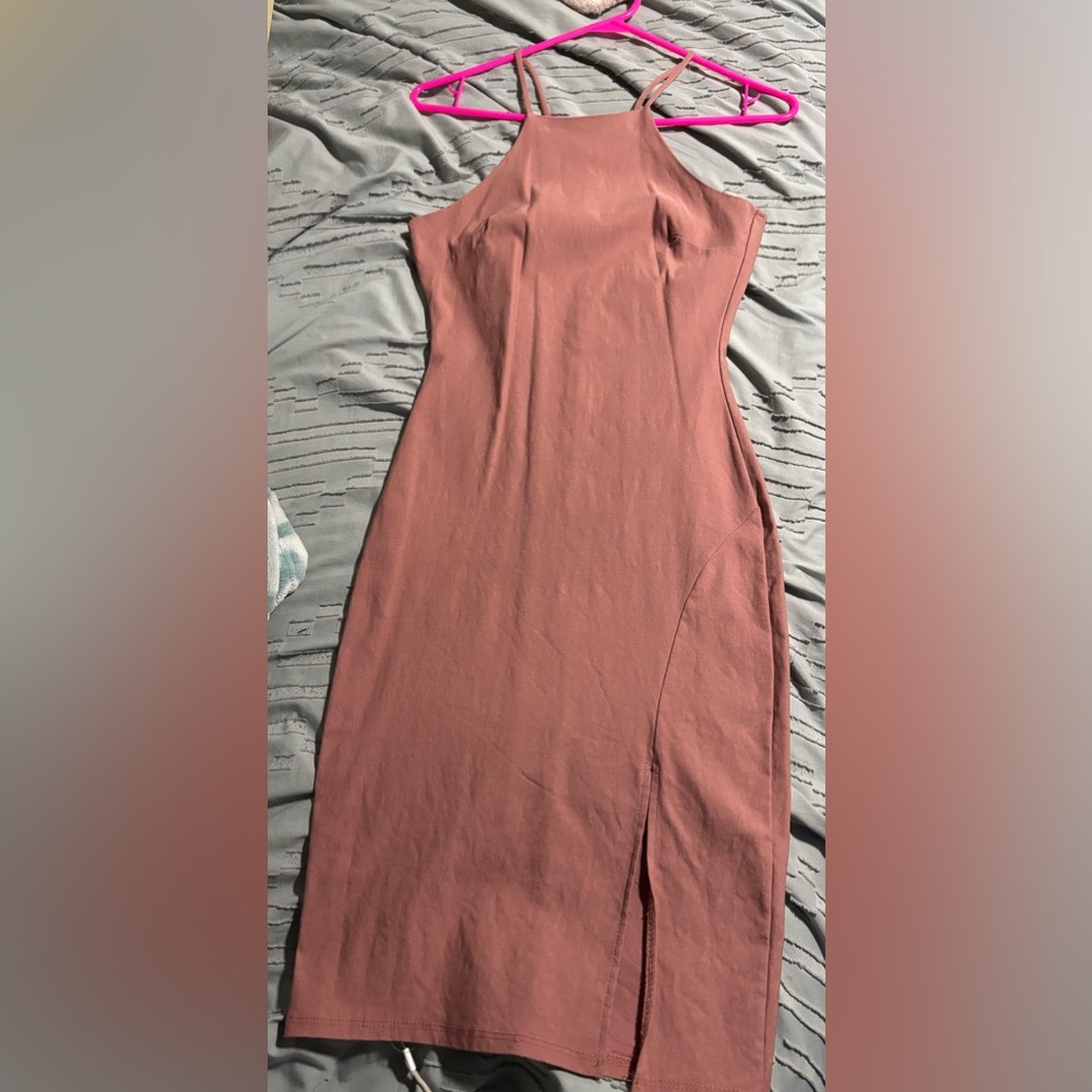 The Vintage Shop Dusty Rose Midi Dress
